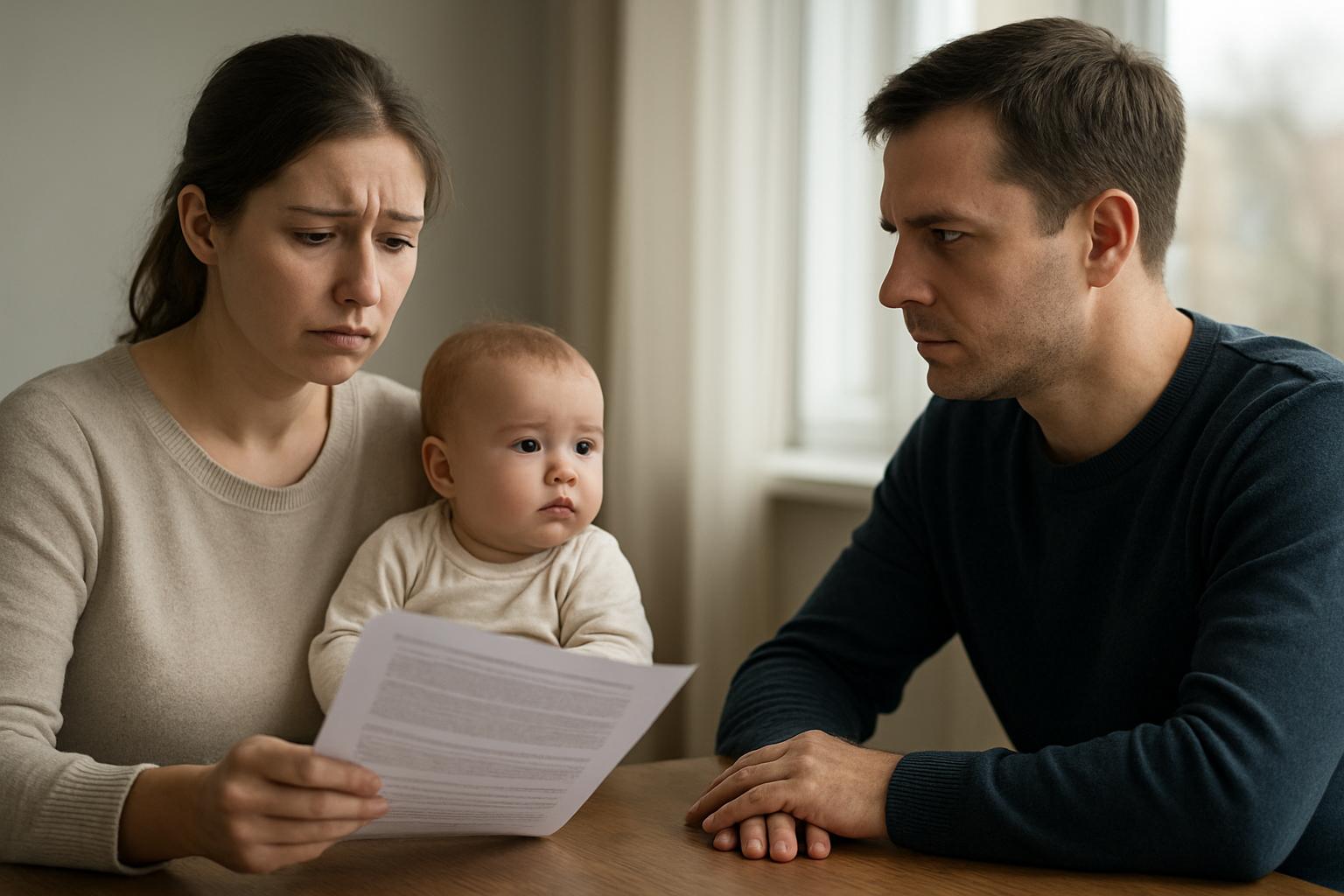 Развод с ребенком до года: права, порядок, риски