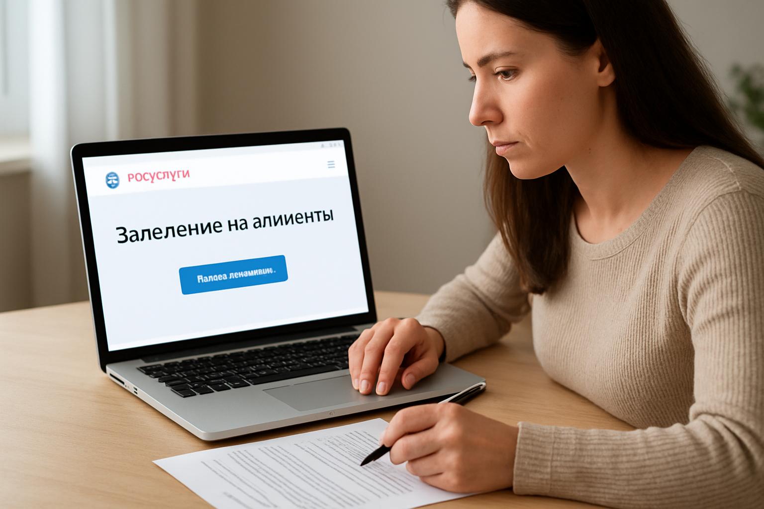 Как подать заявление на алименты через Госуслуги